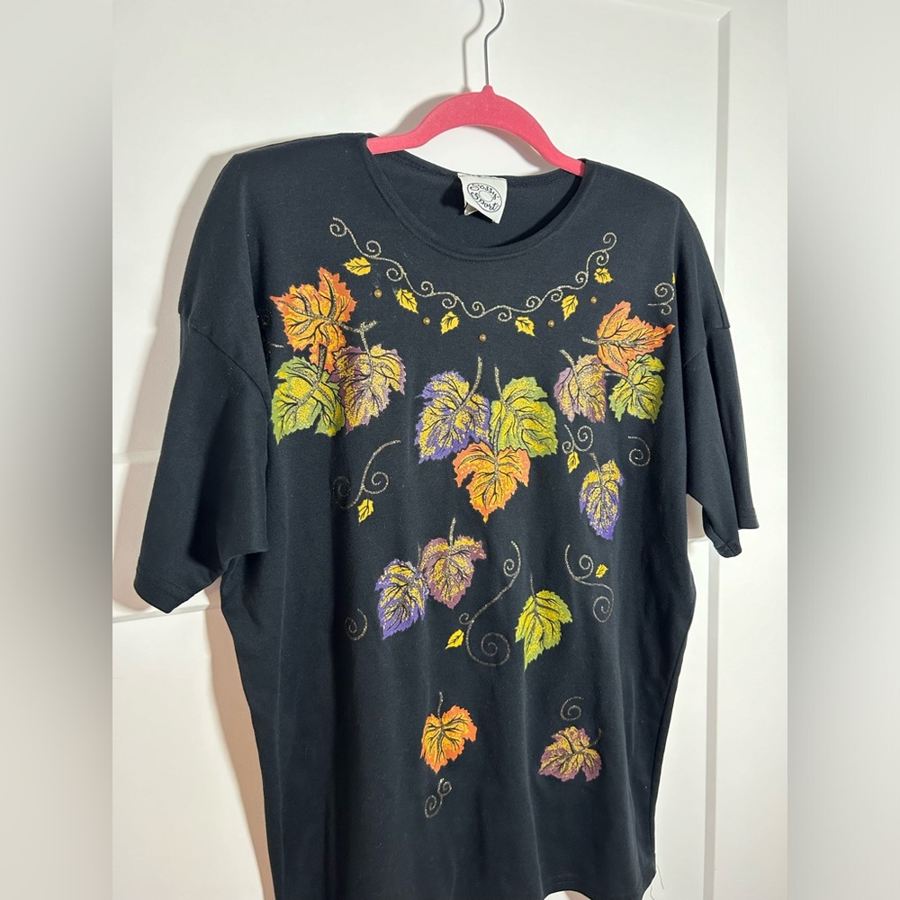 Vintage medium/large fall t shirt top - Picture 2 of 5